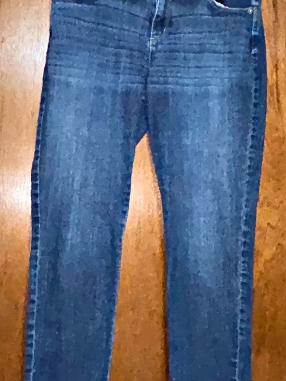 Liz Claiborne City Fit Skinny Boyfriend Jeans Blue Waist 12P READ.